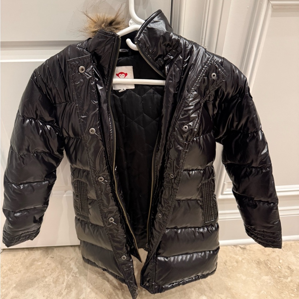 Appaman Shiny Black Kids Puffer Jacket